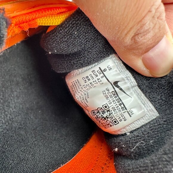 Nike Air Max 97 Men Size 9 CK9399-001 Orange Sunburst Wheel Logo Training Shoes - Picture 10 of 11